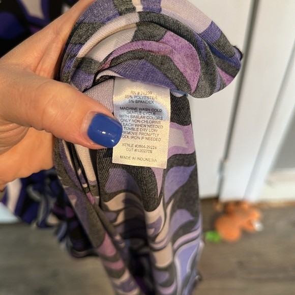 NWT MSK purple and black dress size small - Picture 4 of 4